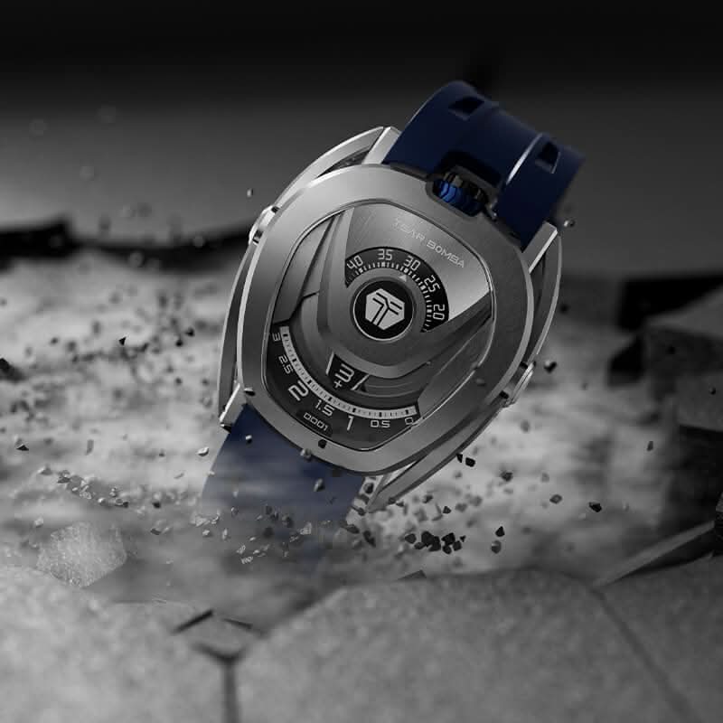 Reactor-Interchangeable Automatic Watch Silver Blue