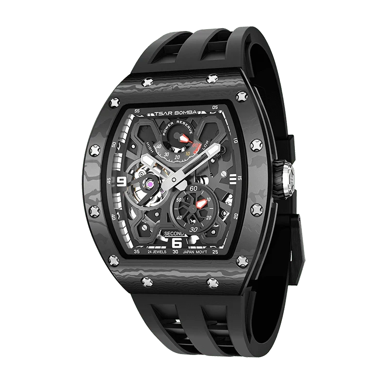 Elemental Series-Automatic Watch TB8212 Carbon Fiber Black