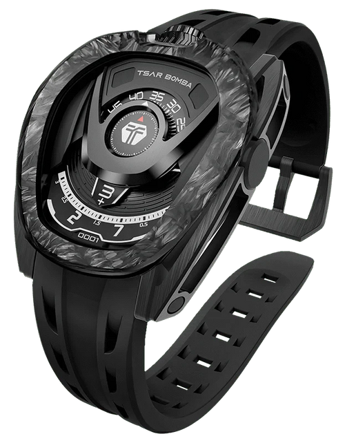 Load image into Gallery viewer, Reactor-Interchangeable Automatic Watch Carbon Fiber Black
