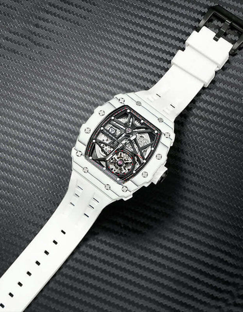 Load image into Gallery viewer, Elemental Series-Carbon Fiber Automatic Watch TB8209CF White Carbon Fiber
