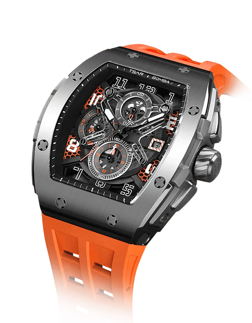 Load image into Gallery viewer, Elemental Series-Quartz Watch TB8211Q Silver Orange
