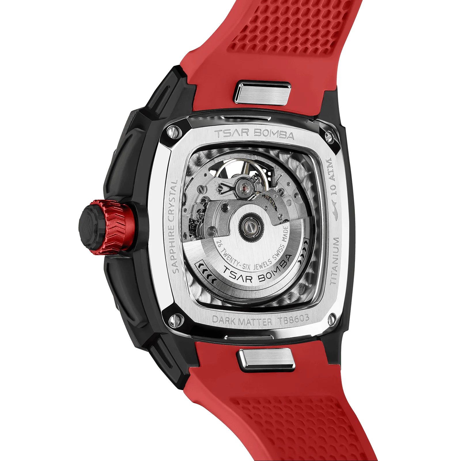 Dark Matter-Interchangeable Automatic Watch TB8603 Red Set