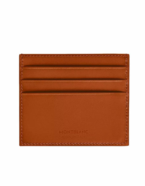 تحميل الصورة إلى عارض المعرض، Montblanc Meisterstuck 6 Cards Leather Card Holder - Tan
