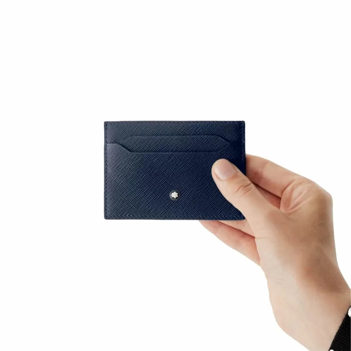 Montblanc Sartorial Card Holder 5cc - Blue Leather