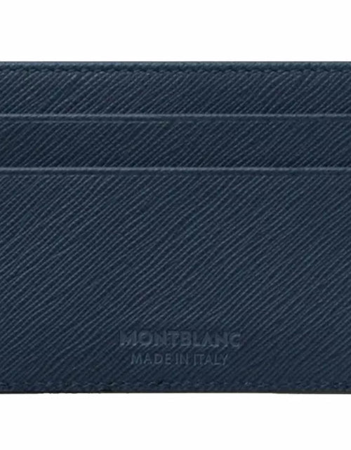 تحميل الصورة إلى عارض المعرض، Montblanc Sartorial Card Holder 5cc - Blue Leather
