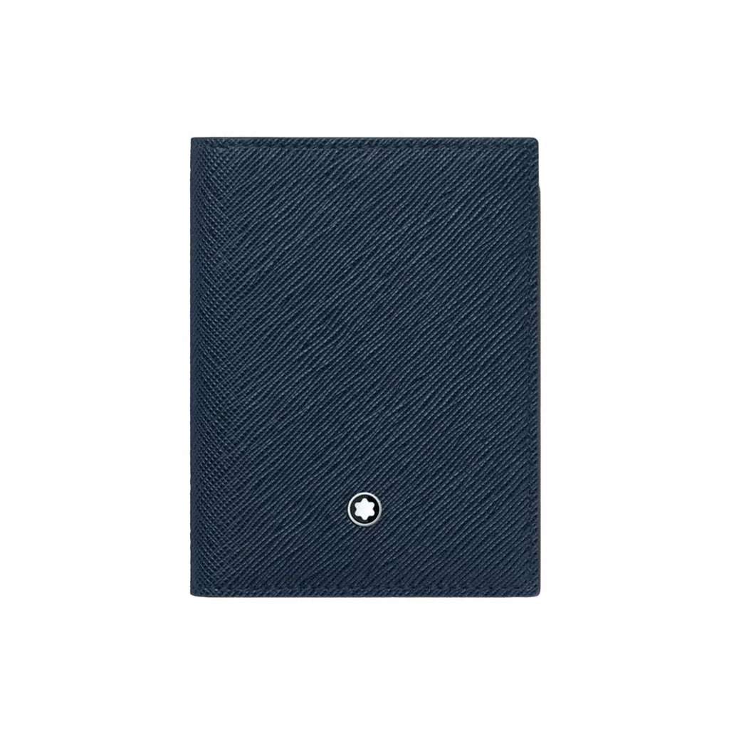 Montblanc Sartorial Card Holder 4cc - Blue Leather