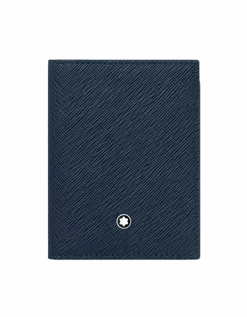 تحميل الصورة إلى عارض المعرض، Montblanc Sartorial Card Holder 4cc - Blue Leather
