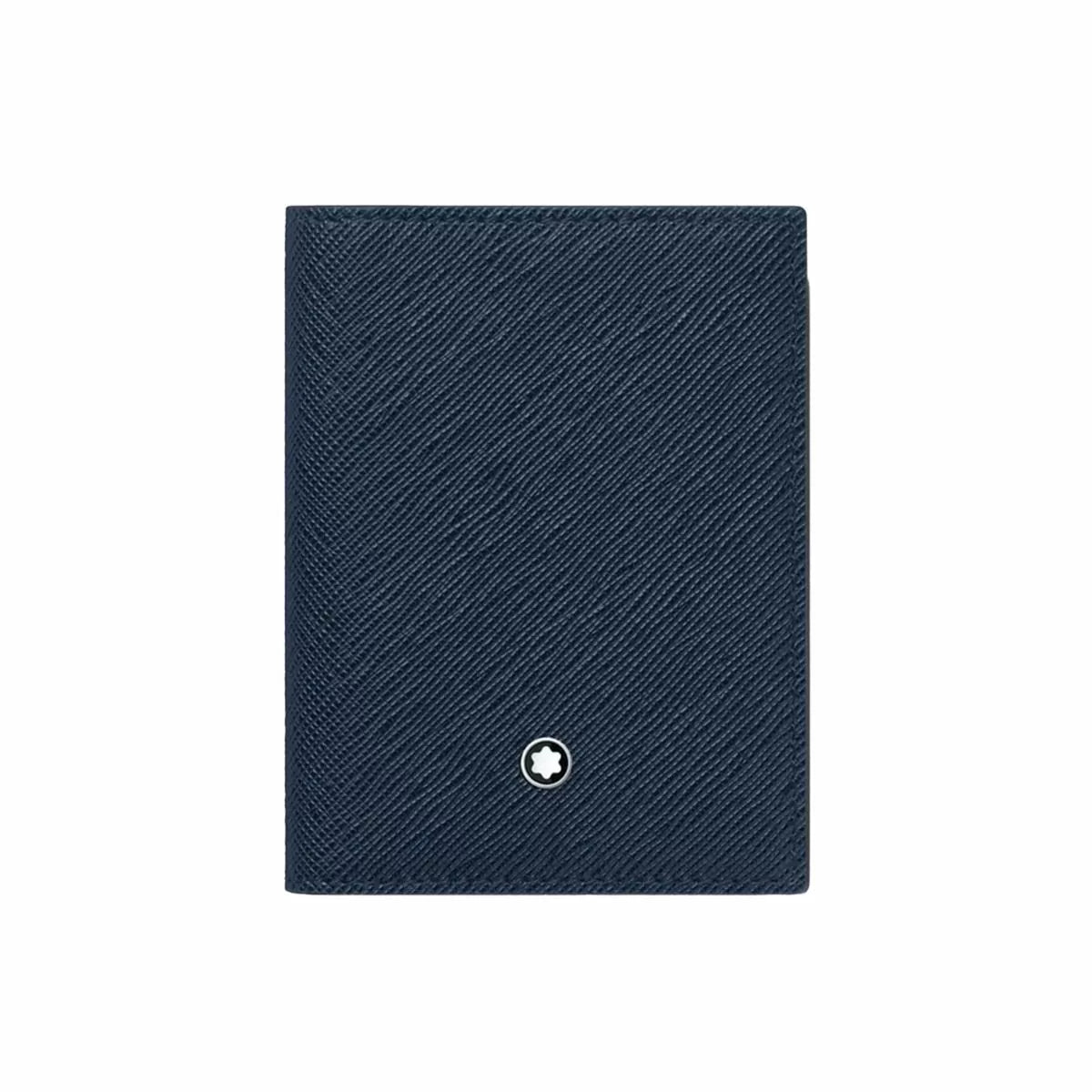 Montblanc Sartorial Card Holder 4cc - Blue Leather