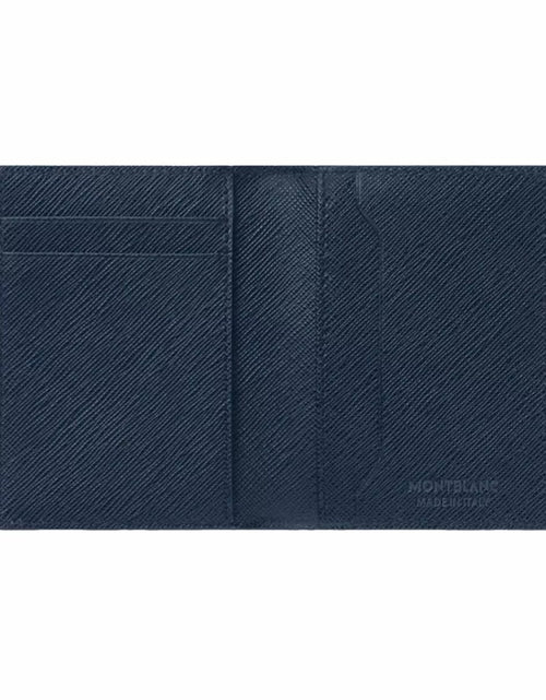 تحميل الصورة إلى عارض المعرض، Montblanc Sartorial Card Holder 4cc - Blue Leather
