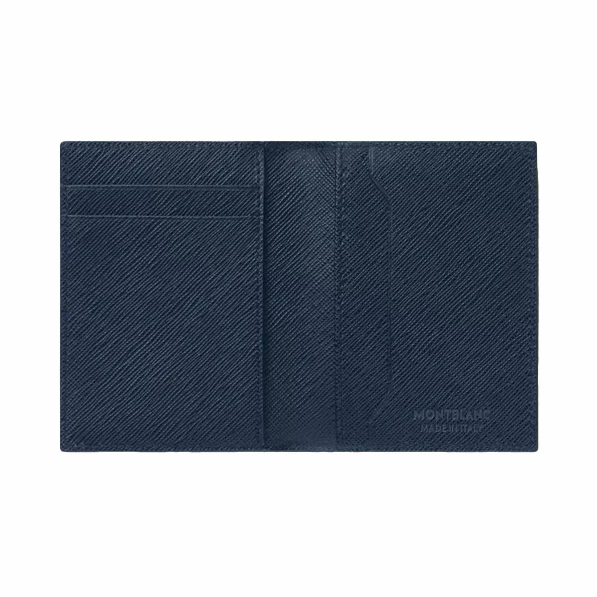 Montblanc Sartorial Card Holder 4cc - Blue Leather