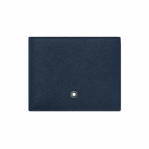 Load image into Gallery viewer, Montblanc Sartorial Blue Leather Wallet 6cc
