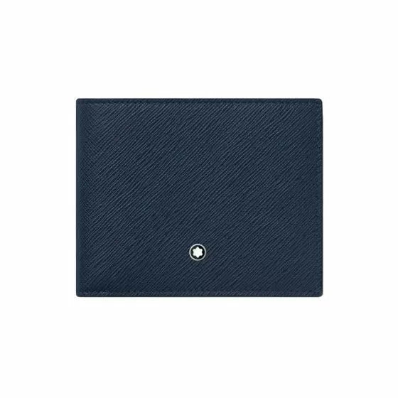 Montblanc Sartorial Blue Leather Wallet 6cc