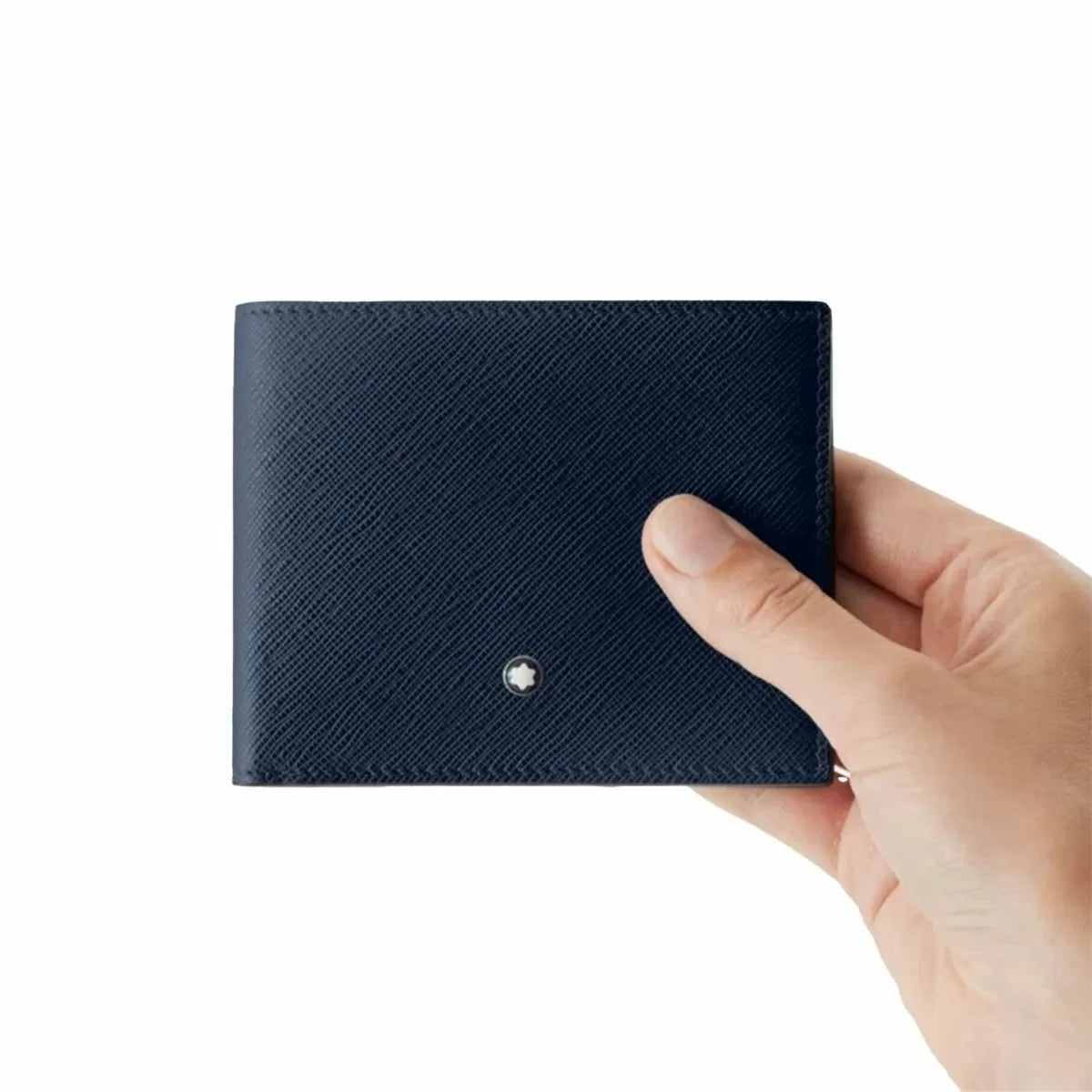 Montblanc Sartorial Blue Leather Wallet 6cc