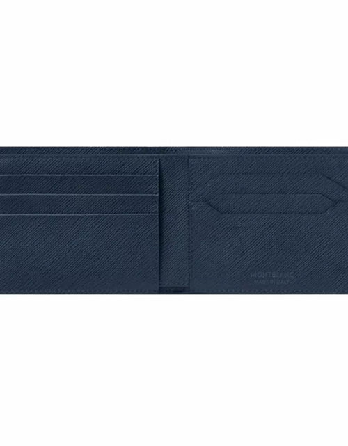 Load image into Gallery viewer, Montblanc Sartorial Blue Leather Wallet 6cc
