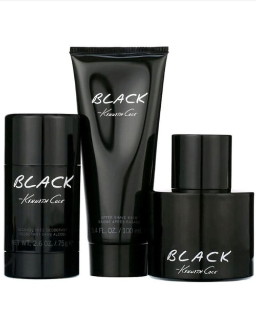 Load image into Gallery viewer, KENNETH COLE BLACK MEN EDT 1GS (100ML+SG 100ML+DEO 75ML)
