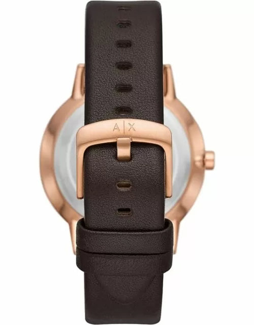 تحميل الصورة إلى عارض المعرض، Armani Exchange Men Watch Multifunction brown leather
