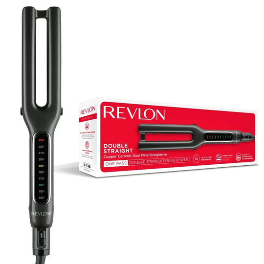 Revlon Double Straight Copper Ceramic Dual Plate Straightener Rvst2204Arb