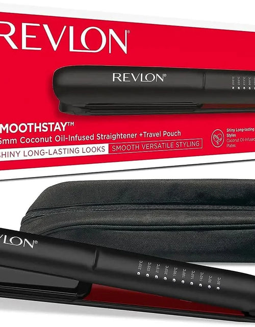 Load image into Gallery viewer, SmoothStay Coconut Oil-Infused Straightener 25mm - Black
