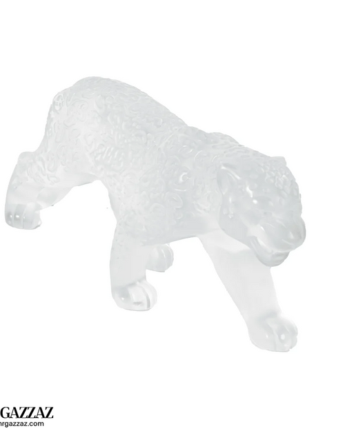 Load image into Gallery viewer, A Lalique Clear and Frosted Glass Rajah Jaguar
