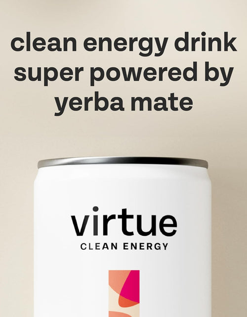 Load image into Gallery viewer, Virtue Clean Energy Mixed Pack - 12 x Yerba Mate Natural Energy Drinks - Sugar Free, Zero Calories, Vegan (12 x 250ml) [Strawberry &amp; Lime, Tropical, Peach &amp; Raspberry]
