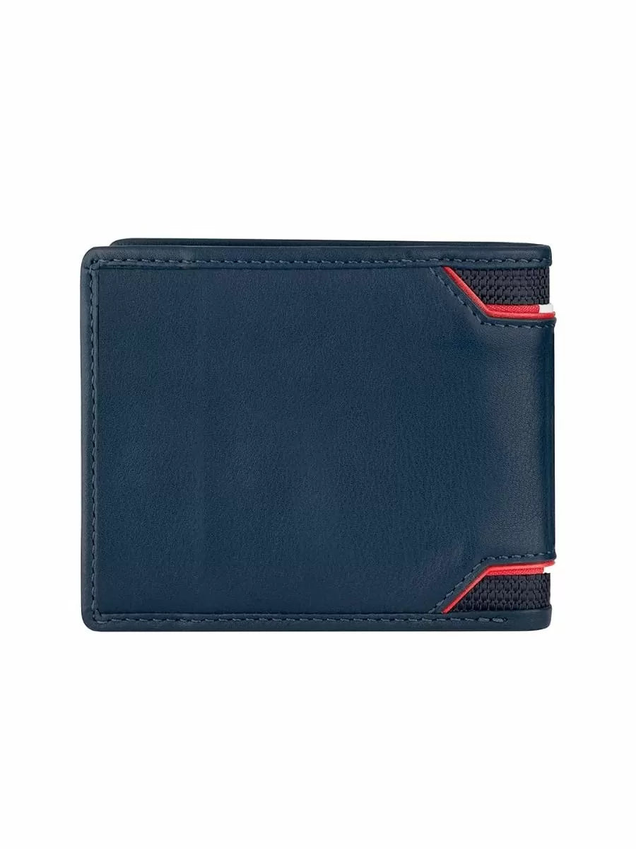 Ducati ELEGANTE wallet for men 6cc blue leather