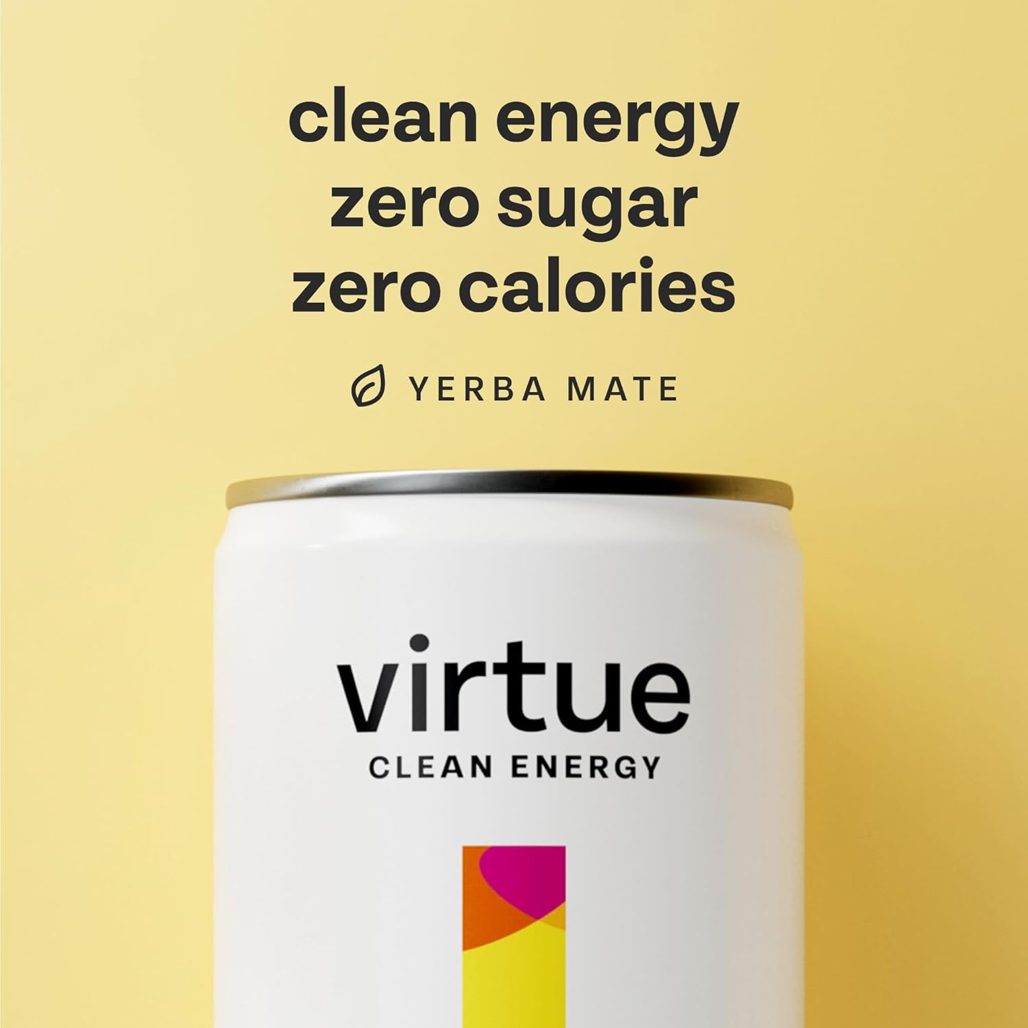 Virtue Yerba Mate - Natural Energy Drink - Sugar Free, Zero Calories, Vegan, Keto Friendly, Gluten Free - 12 x 250ml (Tropical) Tropical