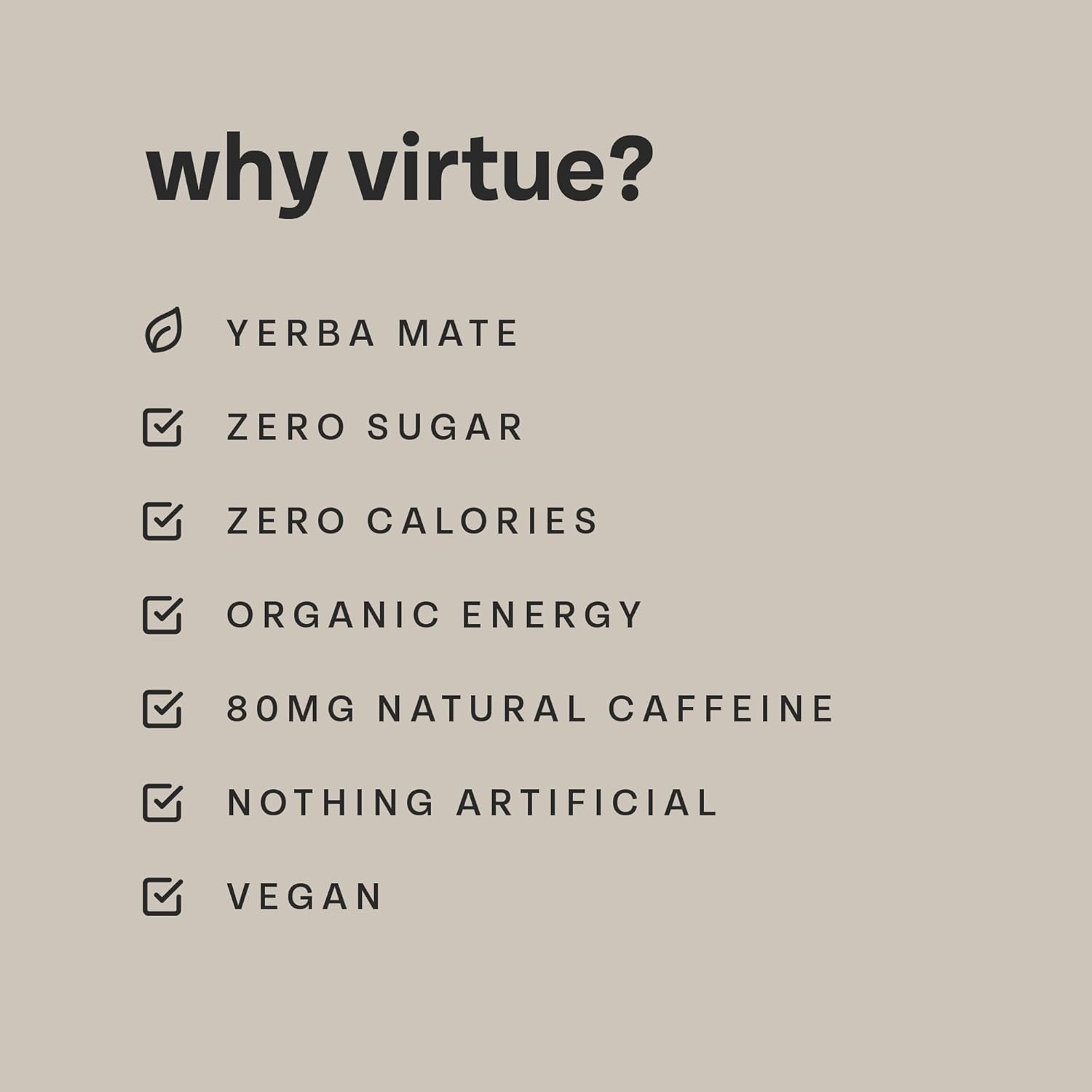 Virtue Yerba Mate - Natural Energy Drink - Sugar Free, Zero Calories, Vegan, Keto Friendly, Gluten Free - 12 x 250ml (Peach & Raspberry) Peach & Raspberry