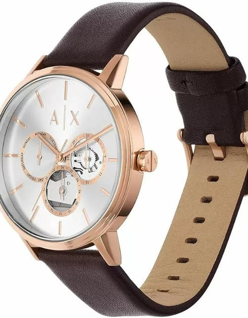 تحميل الصورة إلى عارض المعرض، Armani Exchange Men Watch Multifunction brown leather
