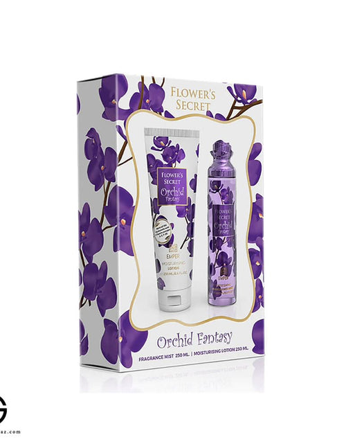 تحميل الصورة إلى عارض المعرض، Arabia Amber Flowers Orchid Set 250 ml Home Perfume Set for Unisex
