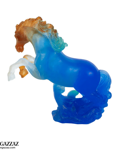 Load image into Gallery viewer, Daum crystal pate-de-verre "Chevaux de Marly"
