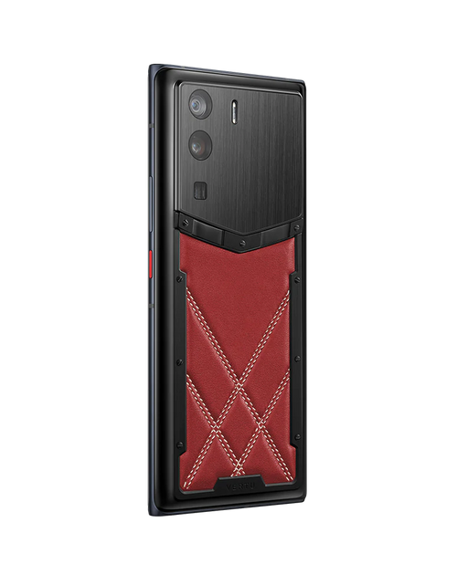 Load image into Gallery viewer, METAVERTU STITCHING CALFSKIN 5G WEB3 PHONE – RETRO RED
