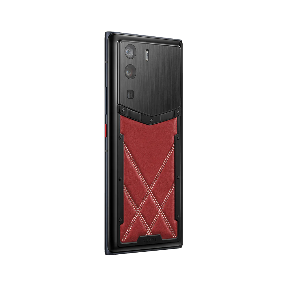 METAVERTU STITCHING CALFSKIN 5G WEB3 PHONE – RETRO RED