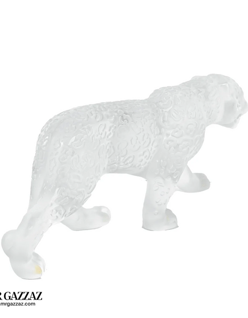 Load image into Gallery viewer, A Lalique Clear and Frosted Glass Rajah Jaguar
