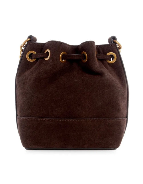 تحميل الصورة إلى عارض المعرض، Guess Kaoma Crossbody Bucket Bag Brown
