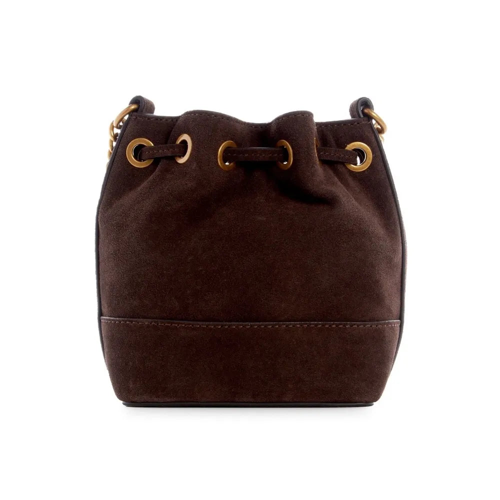 Guess Kaoma Crossbody Bucket Bag Brown