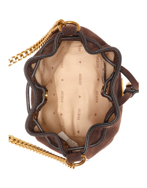 تحميل الصورة إلى عارض المعرض، Guess Kaoma Crossbody Bucket Bag Brown
