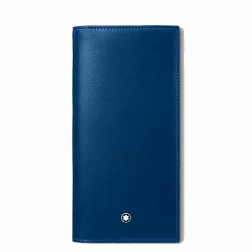 تحميل الصورة إلى عارض المعرض، Montblanc Meisterstuck Long Wallet 15cc Navy Blue
