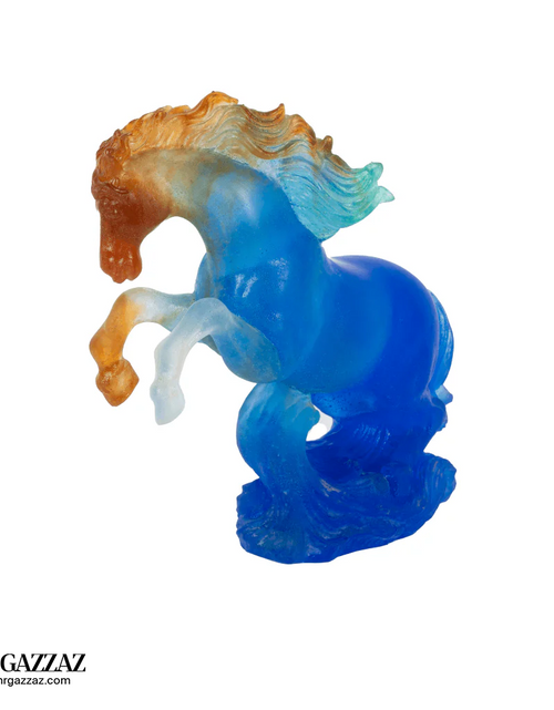Load image into Gallery viewer, Daum crystal pate-de-verre "Chevaux de Marly"
