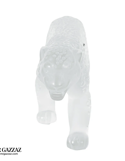 Load image into Gallery viewer, A Lalique Clear and Frosted Glass Rajah Jaguar
