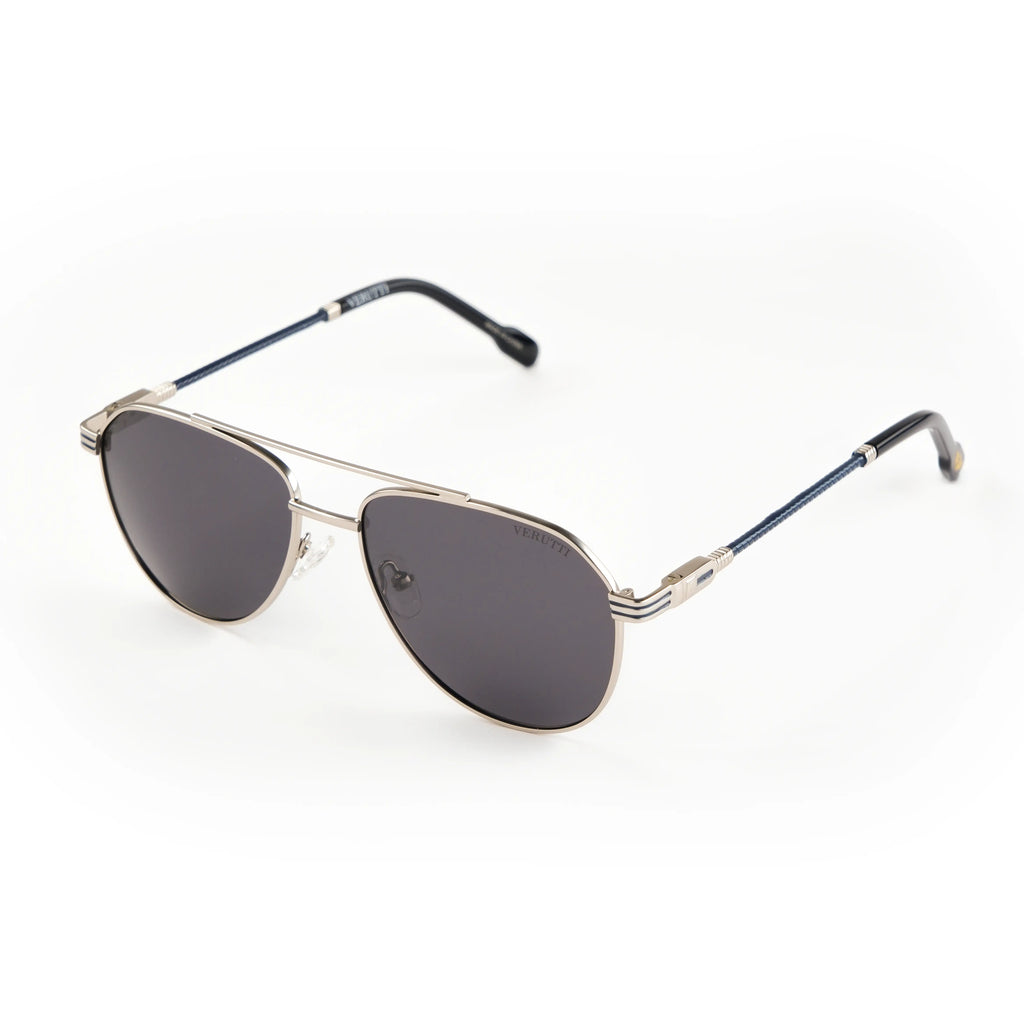 Men’s Luxury Sunglasses Verutti S6633-C6 – Black Aviator