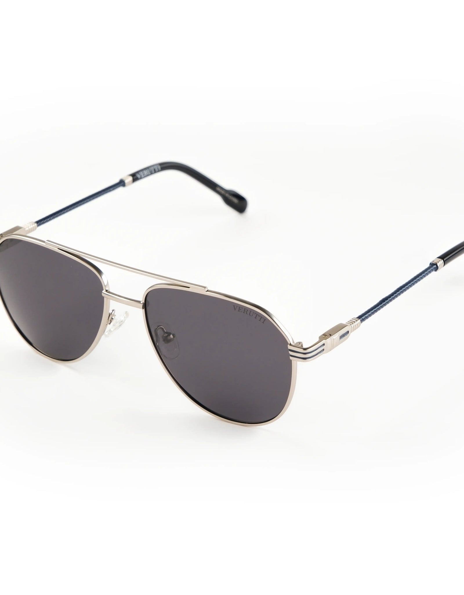 Men’s Luxury Sunglasses Verutti S6633-C6 – Black Aviator