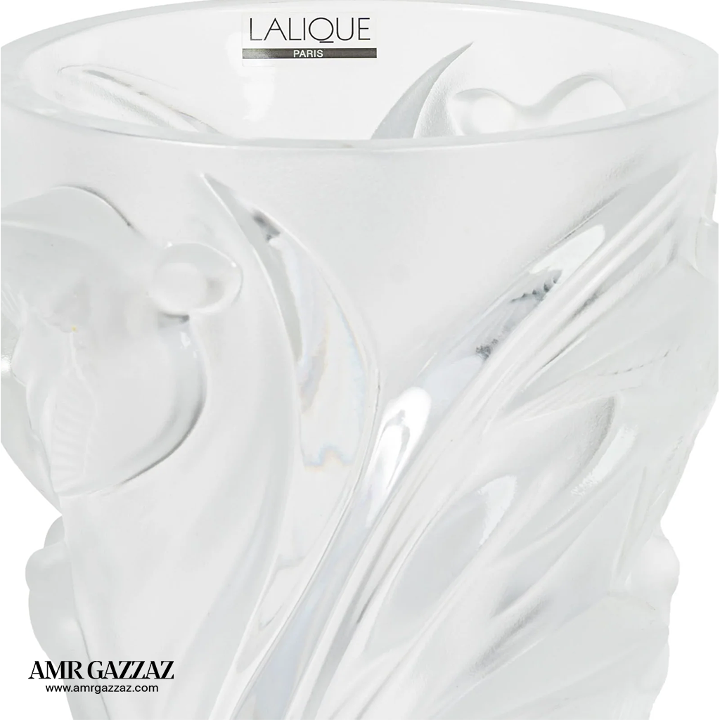 lalique LARGE BACCHANTES VASE CLEAR