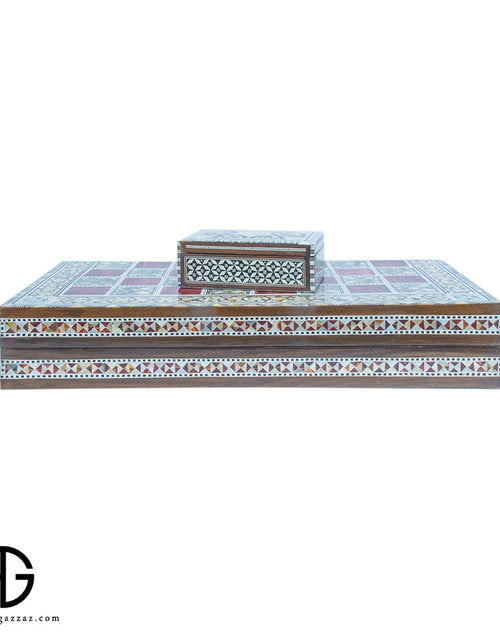 Load image into Gallery viewer, Handmade Oriental Backgammon &amp; Chess Table
