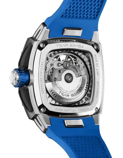 تحميل الصورة إلى عارض المعرض، Dark Matter-Interchangeable Automatic Watch TB8603 Blue Set
