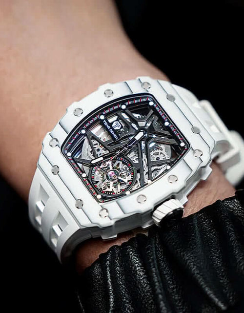 Load image into Gallery viewer, Elemental Series-Carbon Fiber Automatic Watch TB8209CF White Carbon Fiber
