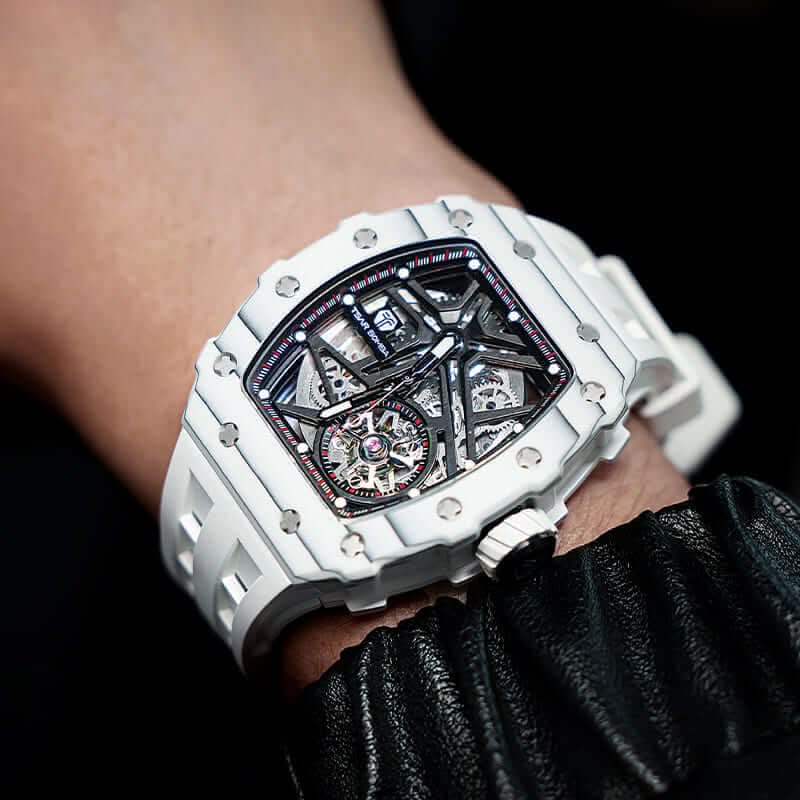 Elemental Series-Carbon Fiber Automatic Watch TB8209CF White Carbon Fiber