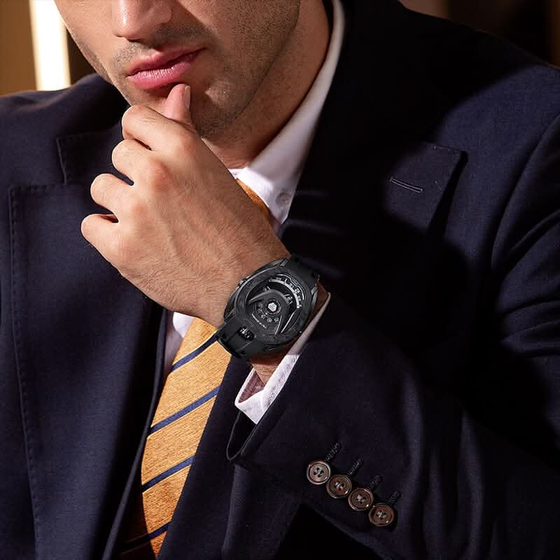 Reactor-Interchangeable Automatic Watch Carbon Fiber Black