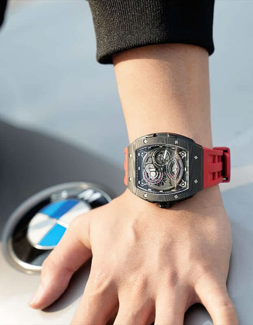 Load image into Gallery viewer, Elemental Series-Carbon Fiber Automatic Watch TB8210CF Passion Red
