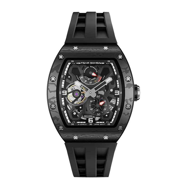 Elemental Series-Automatic Watch TB8212 Carbon Fiber Black