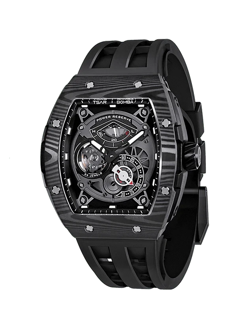 Load image into Gallery viewer, Elemental Series-Carbon Fiber Automatic Watch TB8210CF Cool Black
